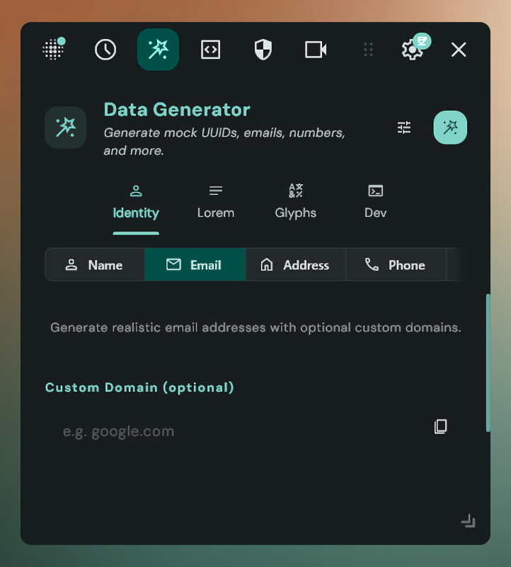 Data Generator plugin — Mock data creation